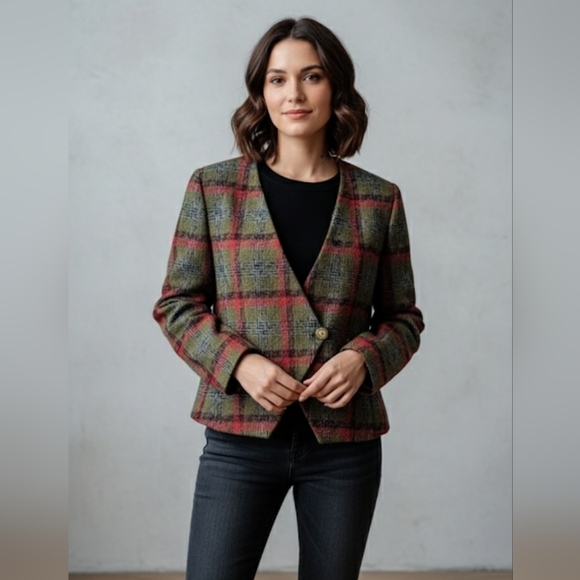 Plaid Women's Jacket - Picture 1 of 10